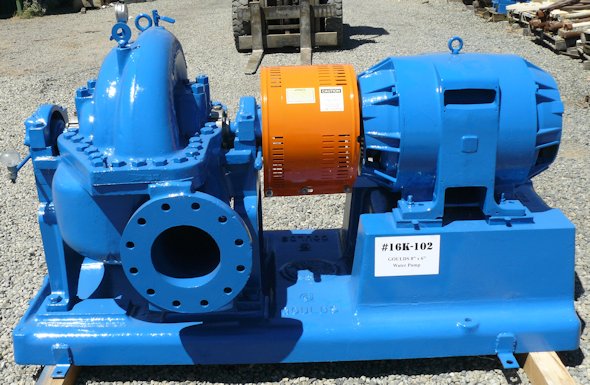 Goulds Series Model 3316 Size 6" X 8" -17 Fresh Water Pump With 100 Hp Motor)