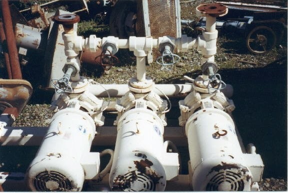 3 Units - Allis Chalmers Model 2000 Water Pumps, 1.5x1.5 On Skid Frame, 15 Hp)