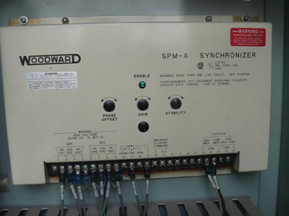 Control Panel, Consisting Of Epe- Electric Power Equipment Drawout Contactor Assembly, Woodward Spm-a Synchronizer & Low Voltage 2301a Load Sharing Speed Control)