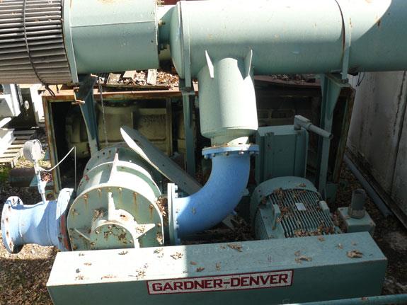 Gardner-denver Positive Displacement Rotary Lobe Type, Low Pressure Air Blowers, Model H11pdr22 With 100 Hp Motor And Dual Silencers)