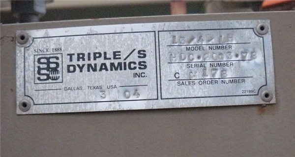 Triple S Dynamics Model 13/4/lh Slipstick Horizontal Motion Conveyor)