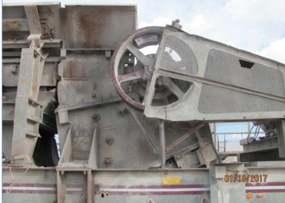 Telsmith Model 3055 Portable Jaw Crusher, 200 Hp With 54" X 20" Grizzly Feeder)
