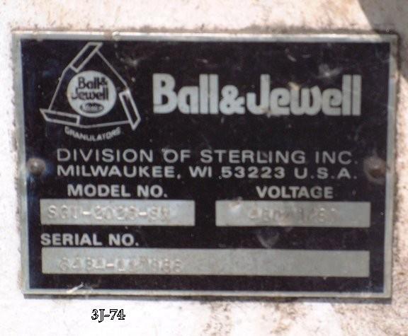 Ball & Jewell Grinder, Model Sgu-2026-sx)
