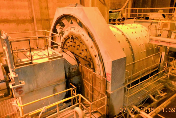 Nordberg 15' X 19' Ball Mill With 3000 Hp Motor)