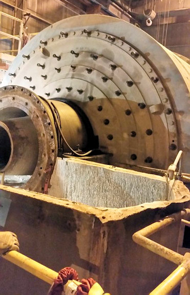 Nordberg 15' X 19' Ball Mill With 3000 Hp Motor)