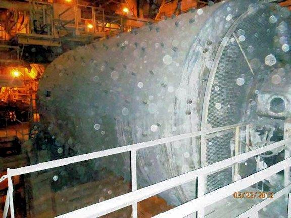 Traylor 14' X 24' Ball Mill With 2500 Hp Motor)