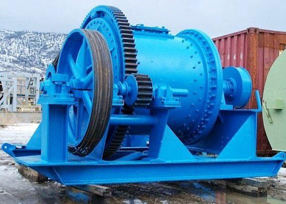 Union Iron Works 4' X 4.5' Refurbished Skid Mounted Ball Mill With 50 Hp Motor)