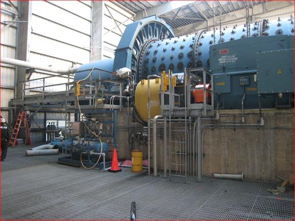 Metso 13.5' X 28' (4.1m X 8.53m) Ball Mill With 2,800 Hp (2,088 Kw) Motor)