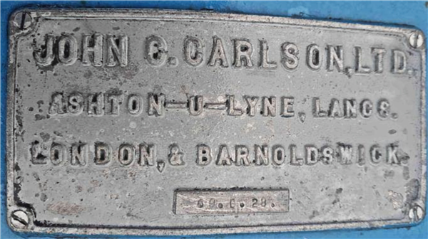John C. Carlston Ltd 23" X 24" Ss Plate & Frame Filter)